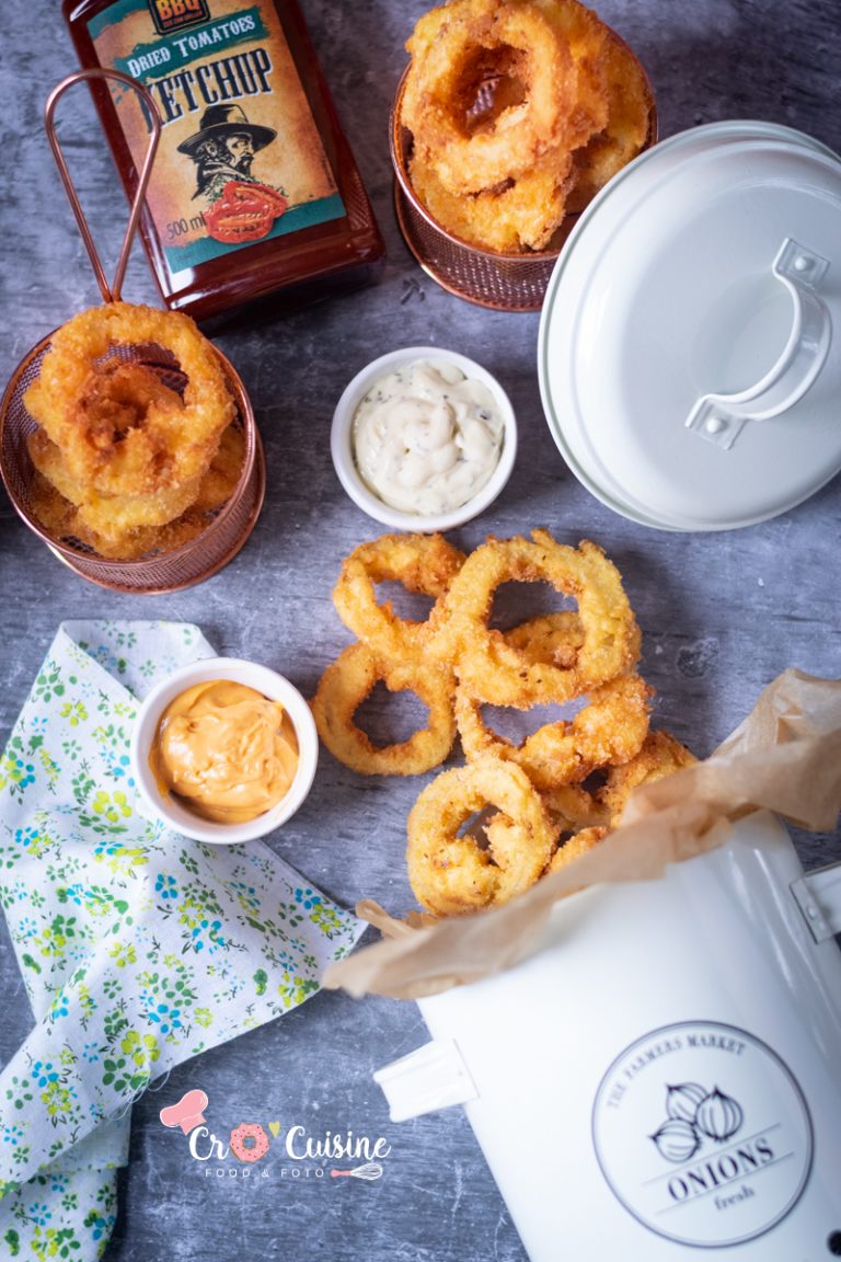 onions rings (rondelles d'oignons frites) - Cuisine et Gourmandises