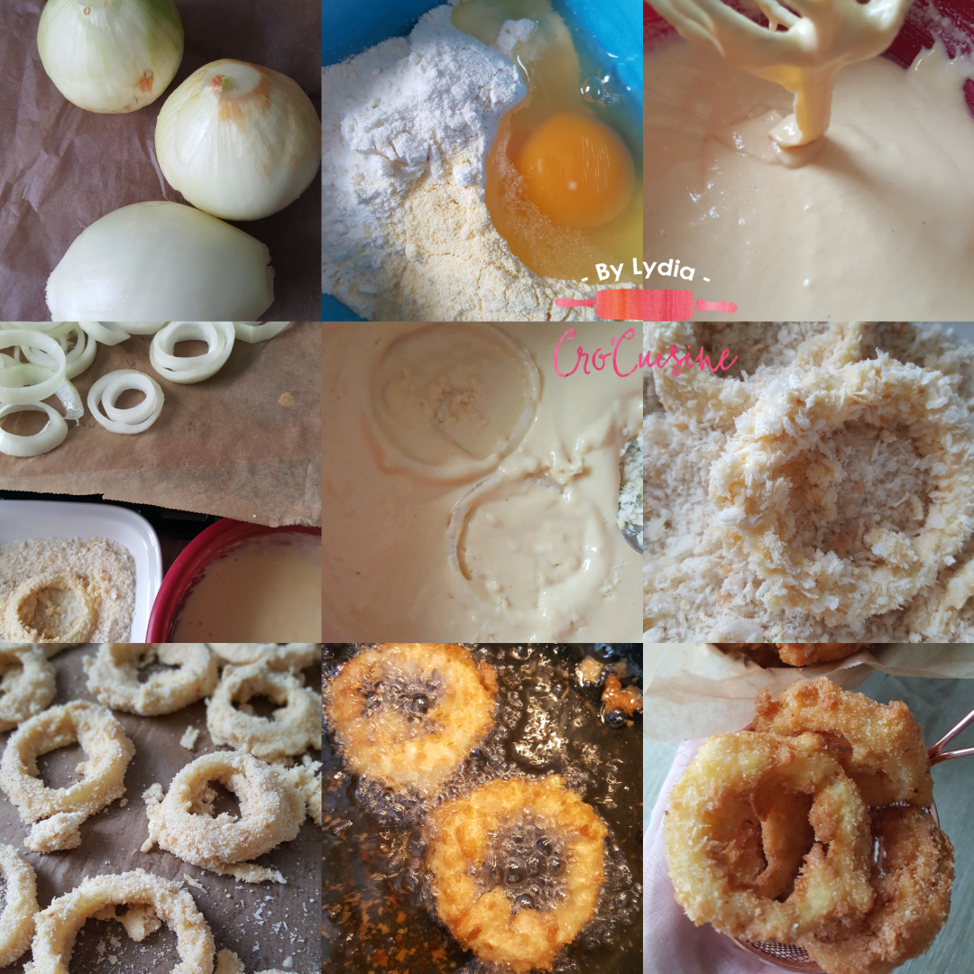 onions rings (rondelles d'oignons frites) - Cuisine et Gourmandises