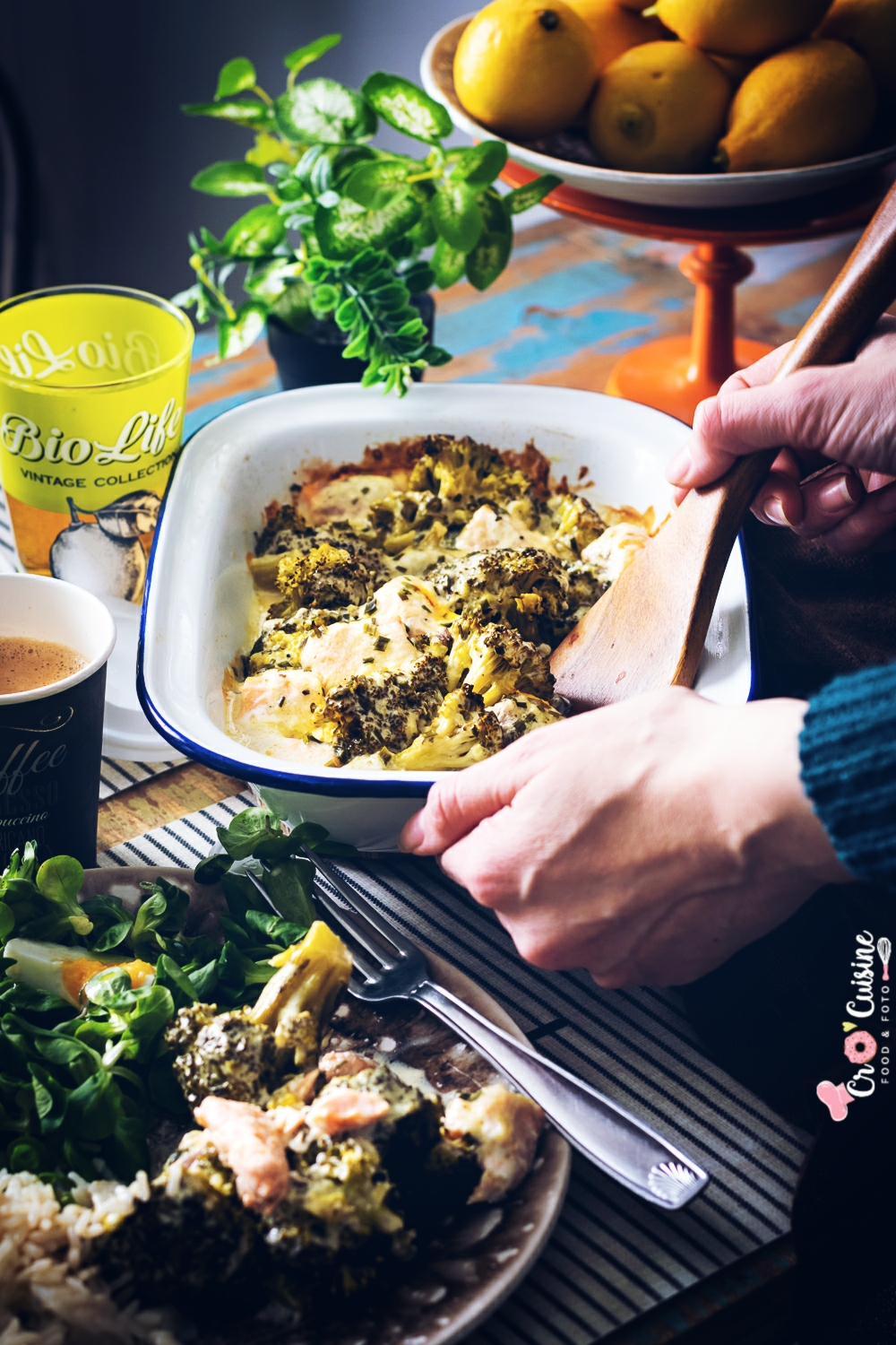 Un délicieux gratin citronné de brocolis au saumon idéal pour accompagner avec du riz, des pommes de terre vapeurs ou du ebly. Parfait pour petits et grands gourmands. 