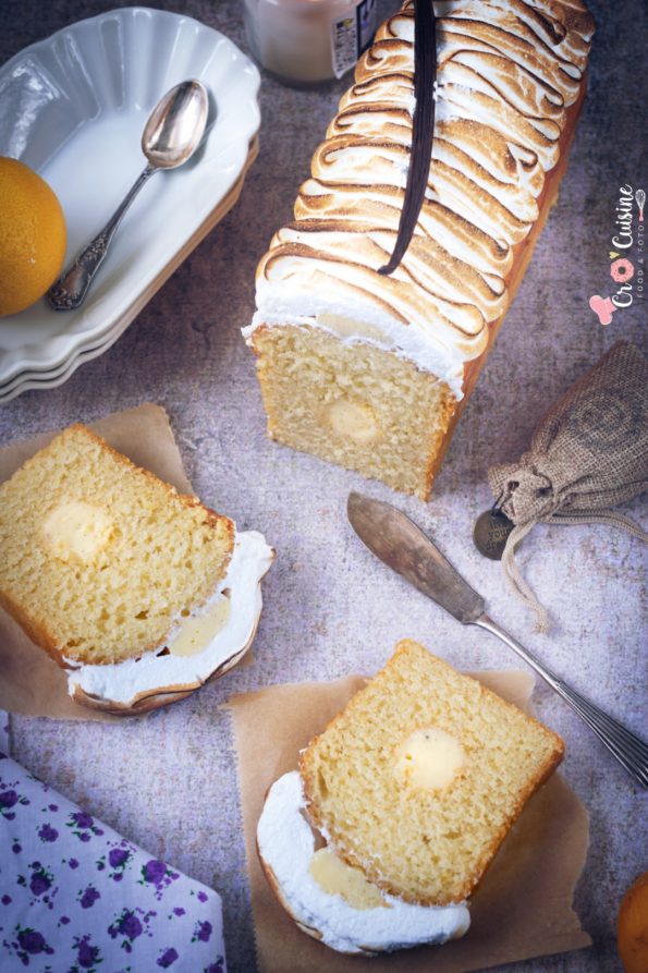 Un délicieux cake citron vanille meringué, parfait pour un peu plus de gourmandises